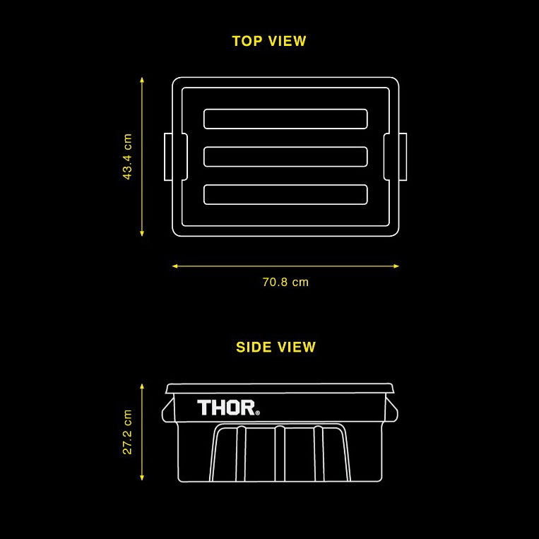 DBTK x THOR 53L Stackable Storage Box Collaboration